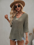 Caught Knit Top - Olive Ledshopy.com