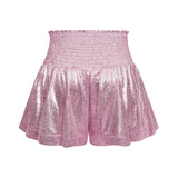 Choose To Sparkle Metallic Shorts - Pink Ledshopy.com