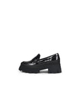 Chunky Heel Croc Pattern Loafer - Black Ledshopy.com