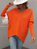 Clia Knit Sweater - Orange Ledshopy.com