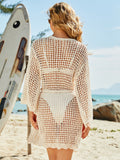 Delta Crochet Knit Cardigan - Beige Ledshopy.com