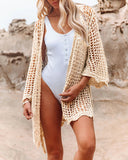 Delta Crochet Knit Cardigan - Beige Ledshopy.com