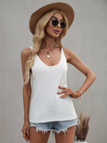 Essence Knit Tank - White Ledshopy.com