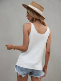 Essence Knit Tank - White Ledshopy.com