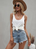 Essence Knit Tank - White Ledshopy.com