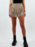 Flutter My Way Smocked Shorts - Beige Ledshopy.com