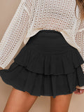 Flutter My Way Smocked Shorts - Black Ledshopy.com