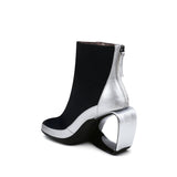 Genuine Leather Jr Signature Triangle Wedge-Heel Boots Ledshopy.com