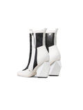 Geometry Block Heel Summer Boots - White Ledshopy.com