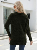 Glam Chenille Pullover Sweater - Green Ledshopy.com