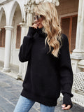 Illy Turtleneck Basic Knit Sweater - Black Ledshopy.com