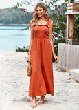 Janice Rayon Pocketed Jumpsuit - Rust Ledshopy.com