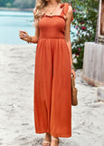 Janice Rayon Pocketed Jumpsuit - Rust Ledshopy.com