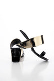 Laramie Leather Heel Sandal - Gold Ledshopy.com