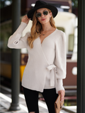 Leonora Bishop Sleeve Knit Top - Cream Ledshopy.com