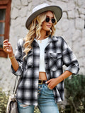 Lucky One Plaid Shacket - Black Ledshopy.com