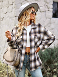 Lucky One Plaid Shacket - Brown Ledshopy.com