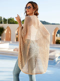 Madrid Knit Crochet Kimono - Beige Ledshopy.com