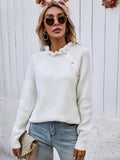 Makedo Cream Knit Sweater Ledshopy.com