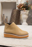 Platform Ankle Boots - Beige Ledshopy.com