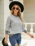 Priscine Knit Sweater - Grey Ledshopy.com