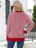 Priscine Knit Sweater - Red Ledshopy.com