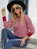 Priscine Knit Sweater - Red Ledshopy.com