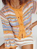 Pumpkin Date Knit Cardigan - Orange Ledshopy.com