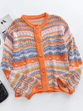 Pumpkin Date Knit Cardigan - Orange Ledshopy.com