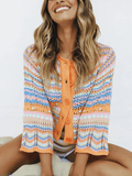 Pumpkin Date Knit Cardigan - Orange Ledshopy.com