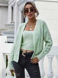 Rachaels Knit Cardigan Set - Green Ledshopy.com