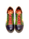 Rainbow Strap Vintage Genuine Leather Sneakers Ledshopy.com