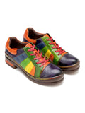 Rainbow Strap Vintage Genuine Leather Sneakers Ledshopy.com