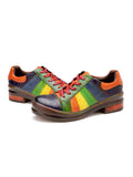 Rainbow Strap Vintage Genuine Leather Sneakers Ledshopy.com