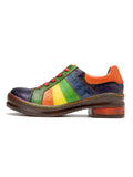 Rainbow Strap Vintage Genuine Leather Sneakers Ledshopy.com