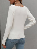 Scallop Knit Top - White Ledshopy.com