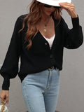 Shantall Knit Cardigan - Black Ledshopy.com