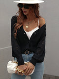 Shantall Knit Cardigan - Black Ledshopy.com