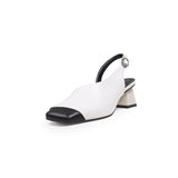 Silver Buckle Orchid Vickie Leather Sandal Ledshopy.com