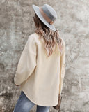 Snuggled Up Plain Jacket - Cream Ledshopy.com