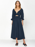 Sunset Sands Two Way Wearable Midi Dress - Navy Ledshopy.com