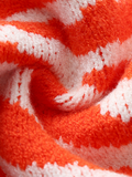 Tiger Year Animal Patterned Knit Cardigan - Orange Ledshopy.com