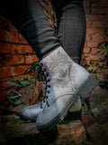 Werewolf Grey Combat Boot Ledshopy.com