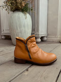 Yellow Side Zip Ruched Ankle Boot Ledshopy.com