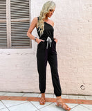 Zaniya Cotton Blend Jumpsuit - Black Ledshopy.com