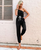 Zaniya Cotton Blend Jumpsuit - Black Ledshopy.com