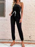 Zaniya Cotton Blend Jumpsuit - Black Ledshopy.com