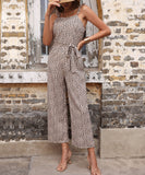 Zaniya Jumpsuit - Khaki Print Ledshopy.com