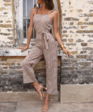 Zaniya Jumpsuit - Khaki Print Ledshopy.com