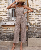 Zaniya Jumpsuit - Khaki Print Ledshopy.com